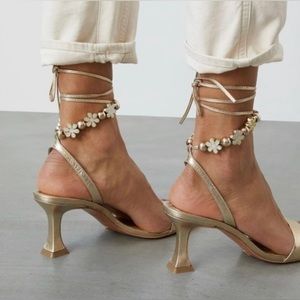 Anthropologie Vicenza Charm Wrap Heel. New